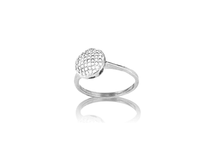 Micro Pave Row Ring